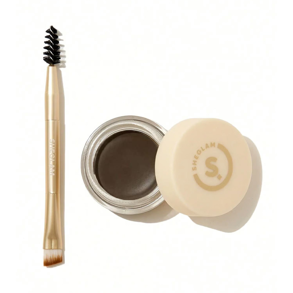 Водостійка помада для брів Sheglam Boss Brow Waterproof Pomade, Dark Brown, 3.5 г